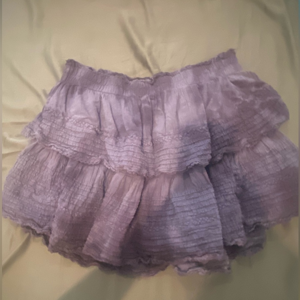 Aerie ruffle tier skirt